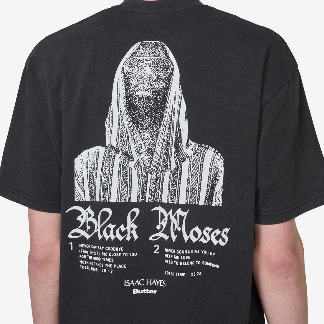 Black Moses T-Shirt Washed Black Tees