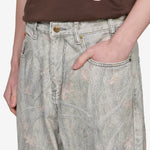 Baggy Denim Jeans Forest Camo