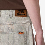 Baggy Denim Jeans Forest Camo