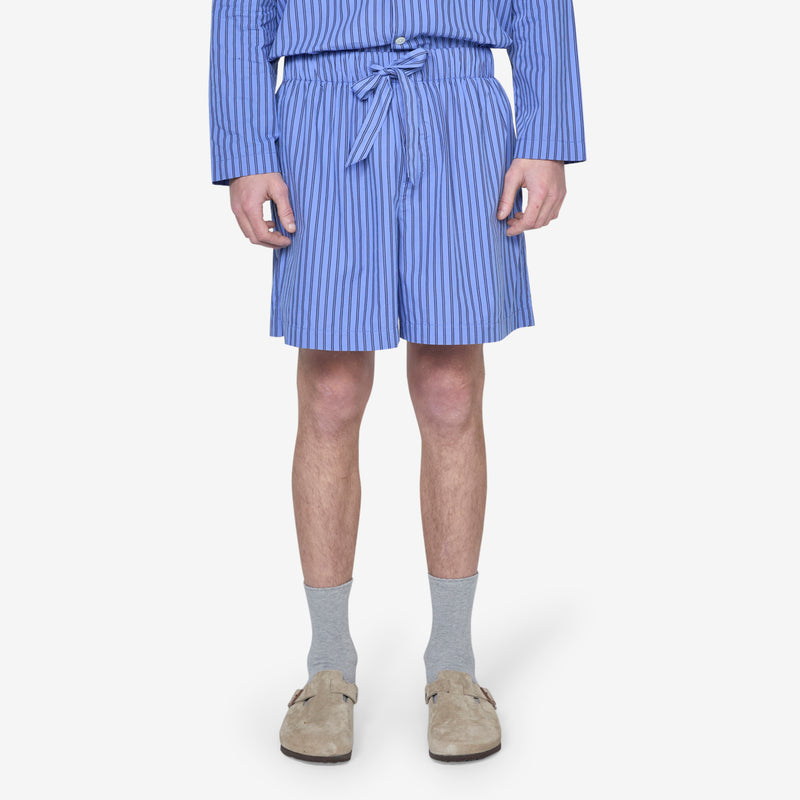 Cotton Poplin Pyjama Shorts Boro Stripes Shorts