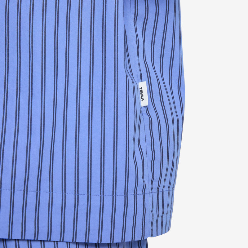 Cotton Poplin Pyjama Shirt Boro Stripes Shirts