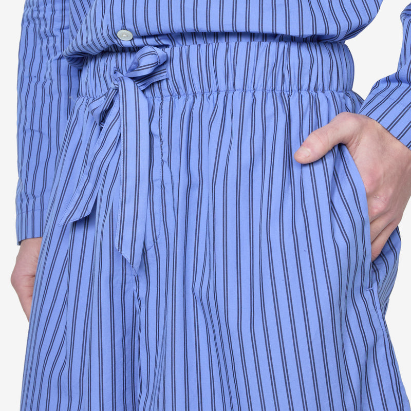 Cotton Poplin Pyjama Shorts Boro Stripes Shorts