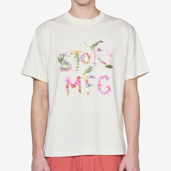 Grateful Short Sleeve T-Shirt Ecru Flora Tees