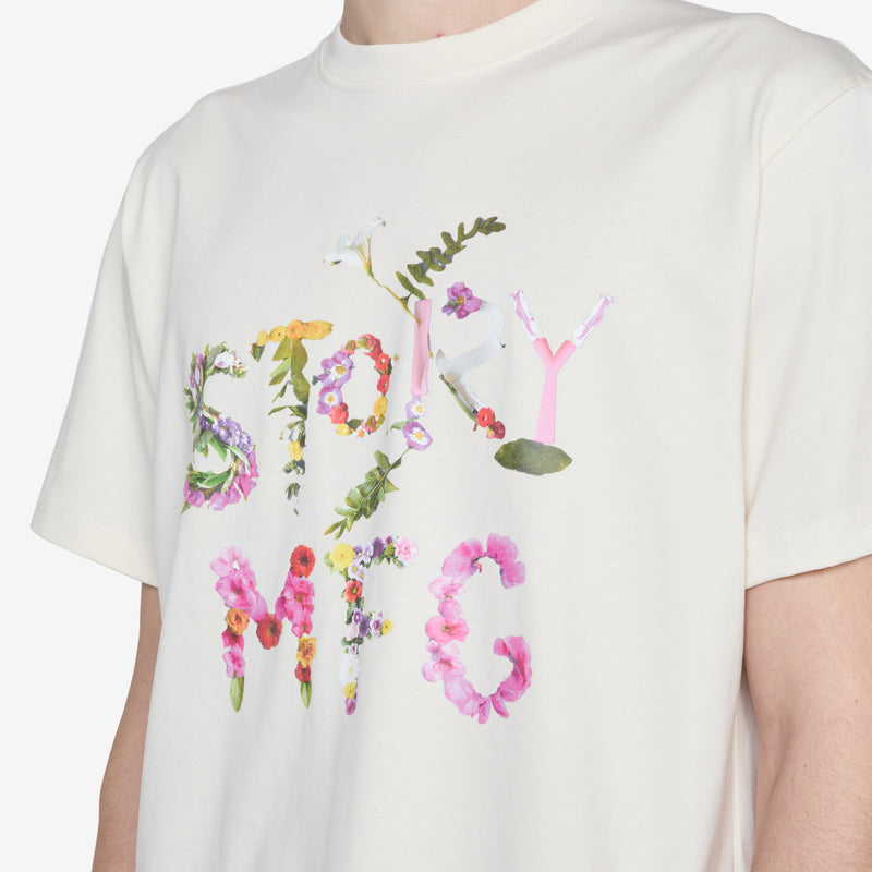 Grateful Short Sleeve T-Shirt Ecru Flora Tees
