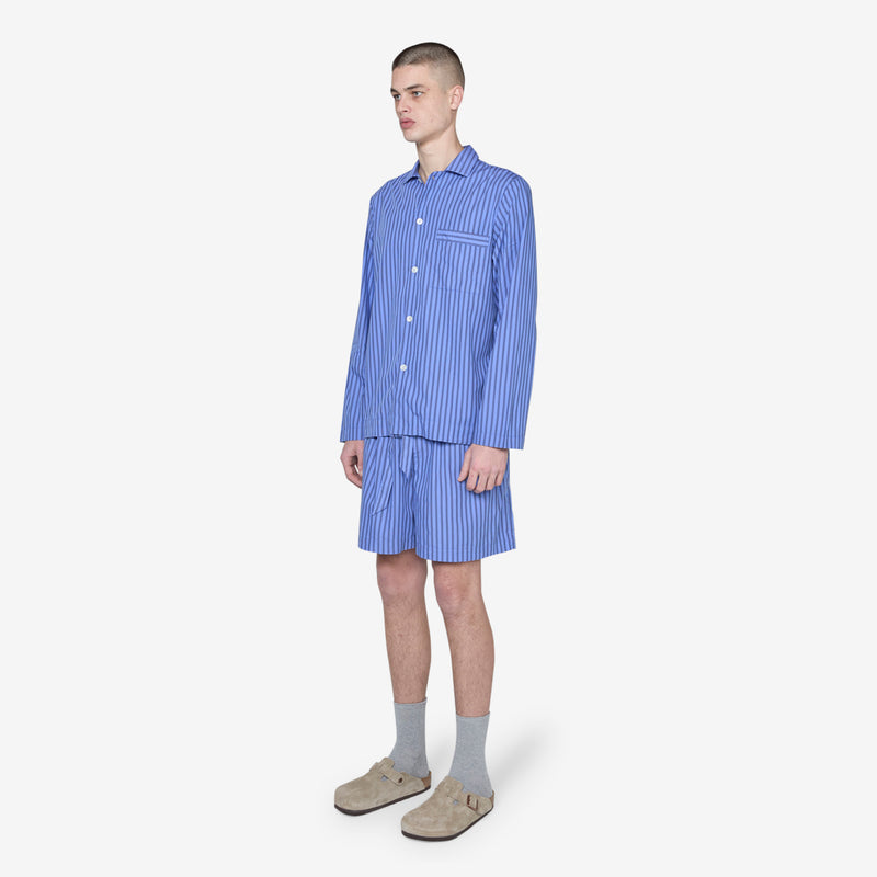 Cotton Poplin Pyjama Shorts Boro Stripes Shorts
