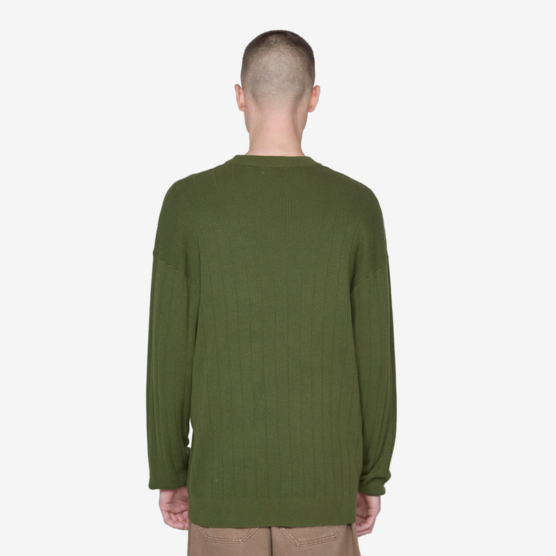Stars Ribbed Knitted Sweater Foliage Jumpers