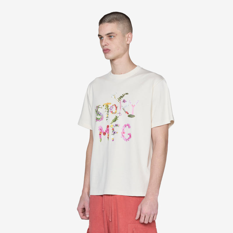 Grateful Short Sleeve T-Shirt Ecru Flora Tees