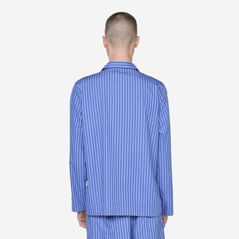 Cotton Poplin Pyjama Shirt Boro Stripes Shirts