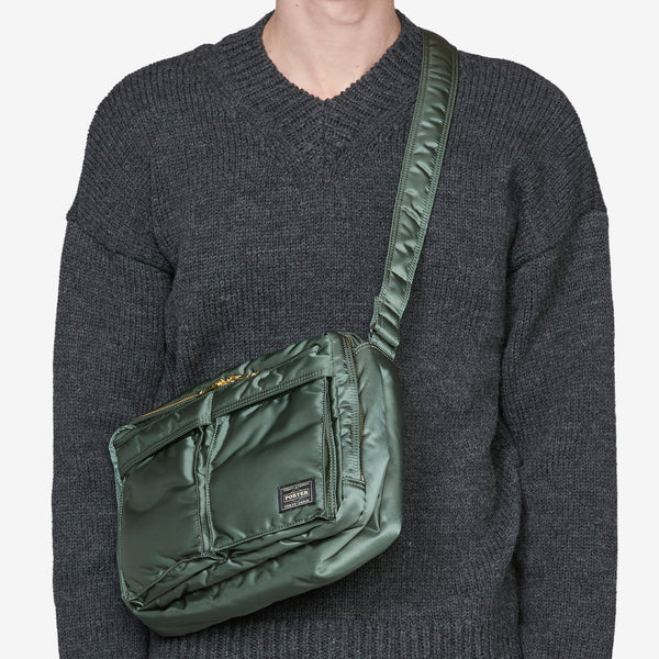 All New Tanker Sling Bag W-Zip Sage Green (L) Bags