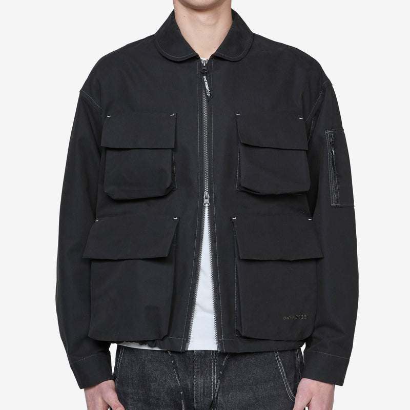 C/PE Twill Field Jacket Black Jackets