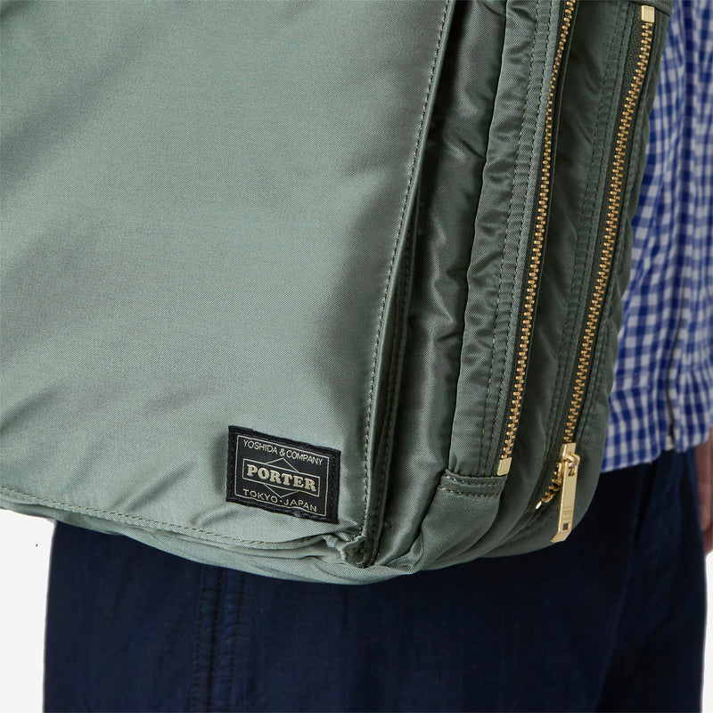 All New Tanker 2-Way Document Bag W-Zip Sage Green Bags