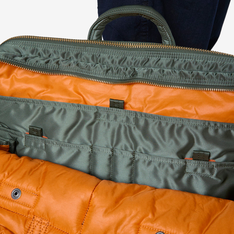 All New Tanker 2-Way Document Bag W-Zip Sage Green Bags