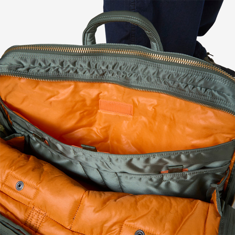 All New Tanker 2-Way Document Bag W-Zip Sage Green Bags