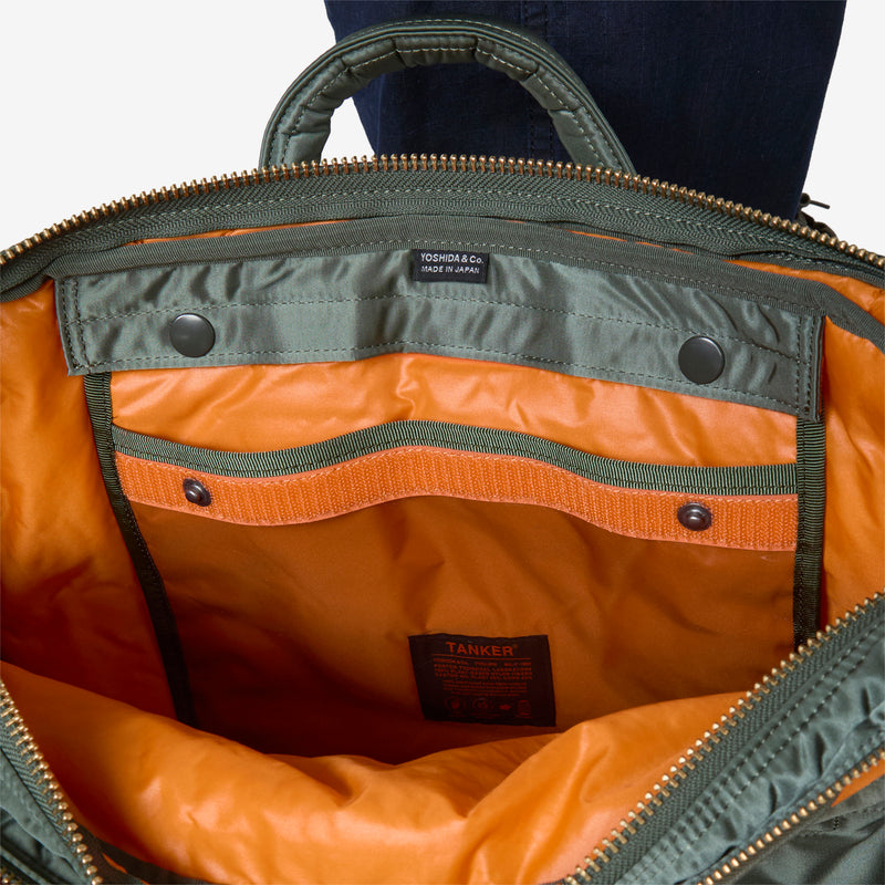 All New Tanker 2-Way Document Bag W-Zip Sage Green Bags