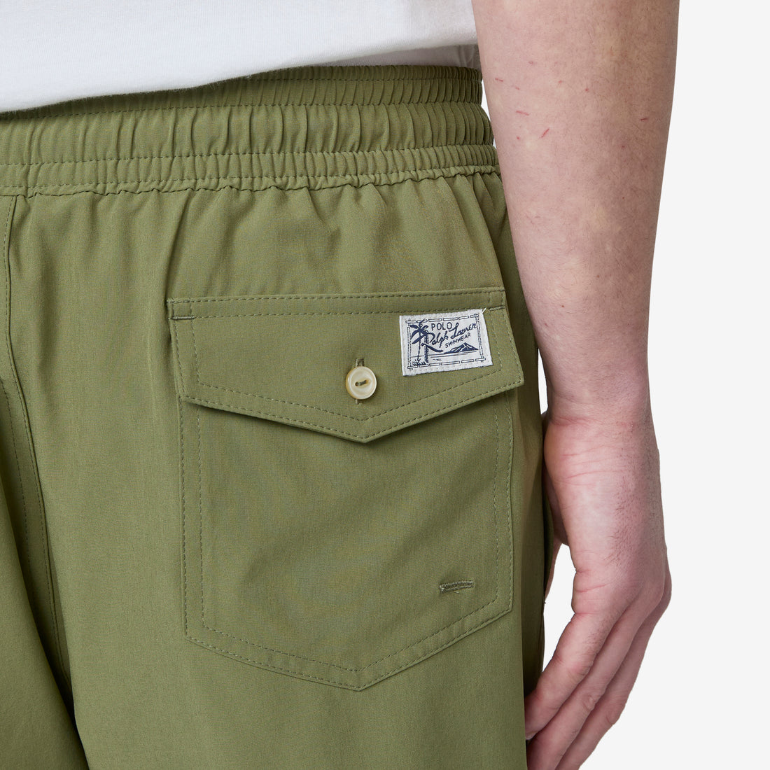 5.75-Inch Traveler Classic Swim Trunk Tree Green Shorts