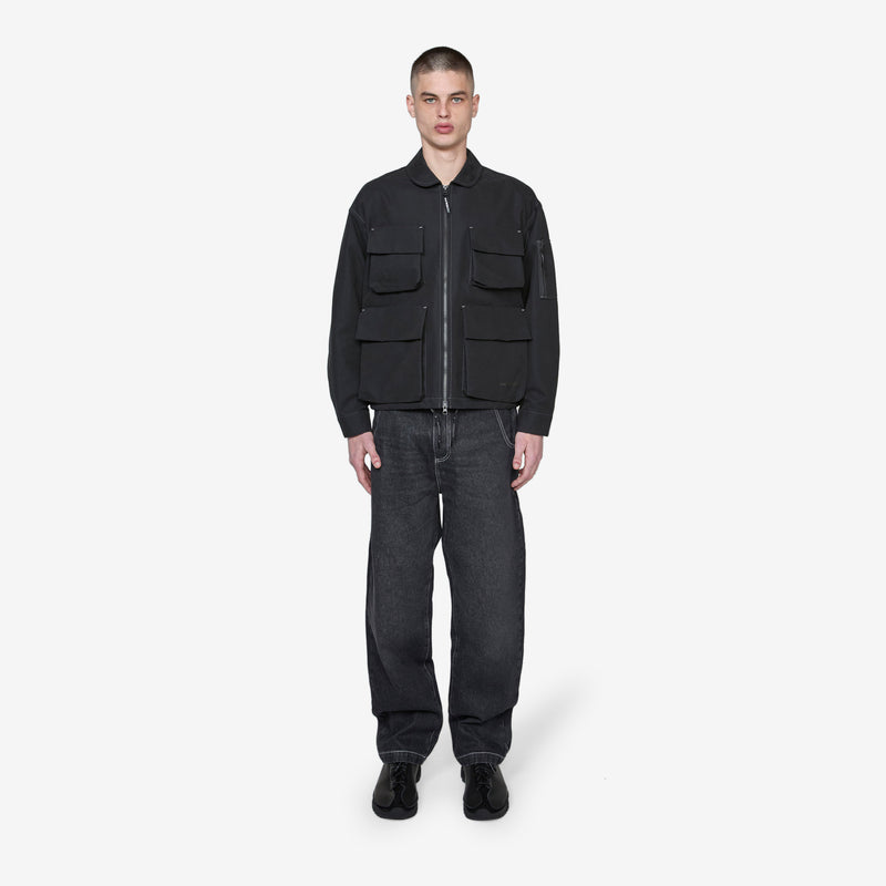 C/PE Twill Field Jacket Black Jackets