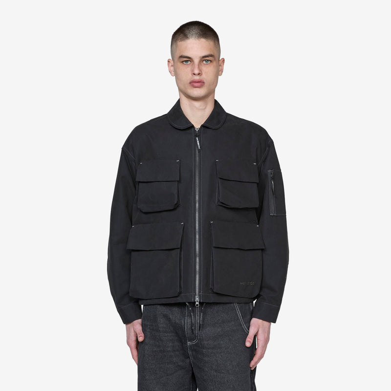 C/PE Twill Field Jacket Black Jackets