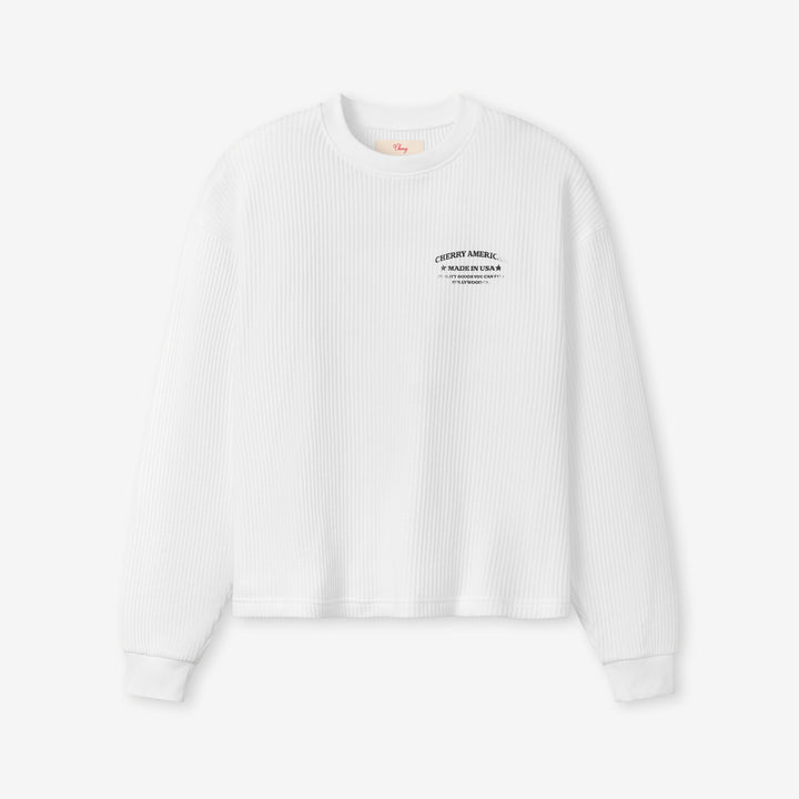 Ranchwear Boxy Thermal White Front