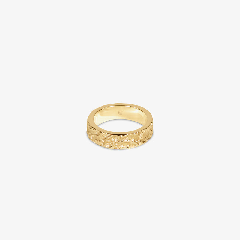 Type 004 Crumpled Ring Gold Jewellery
