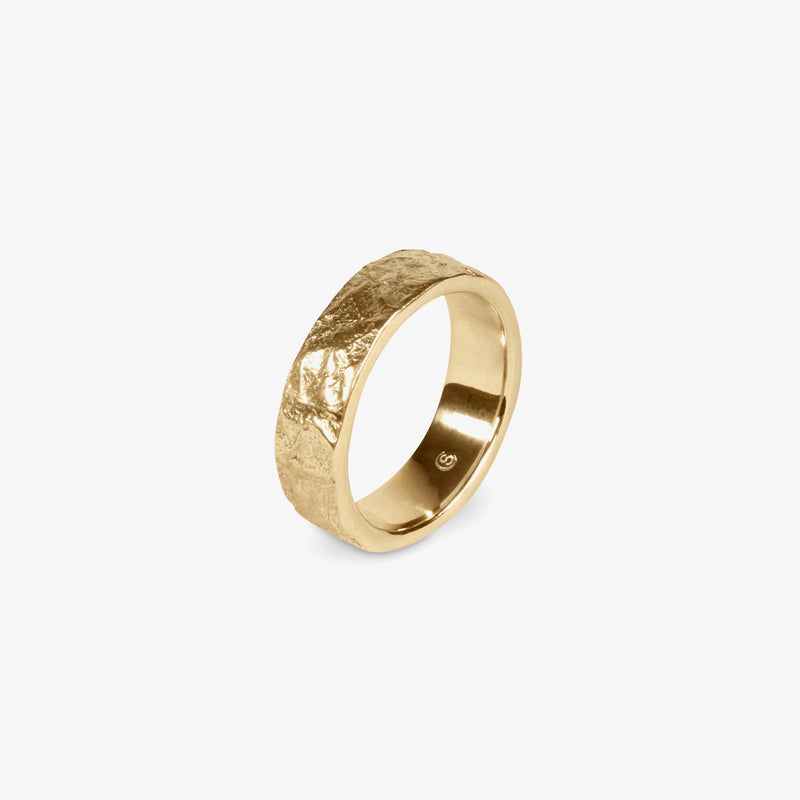 Type 004 Crumpled Ring Gold Jewellery