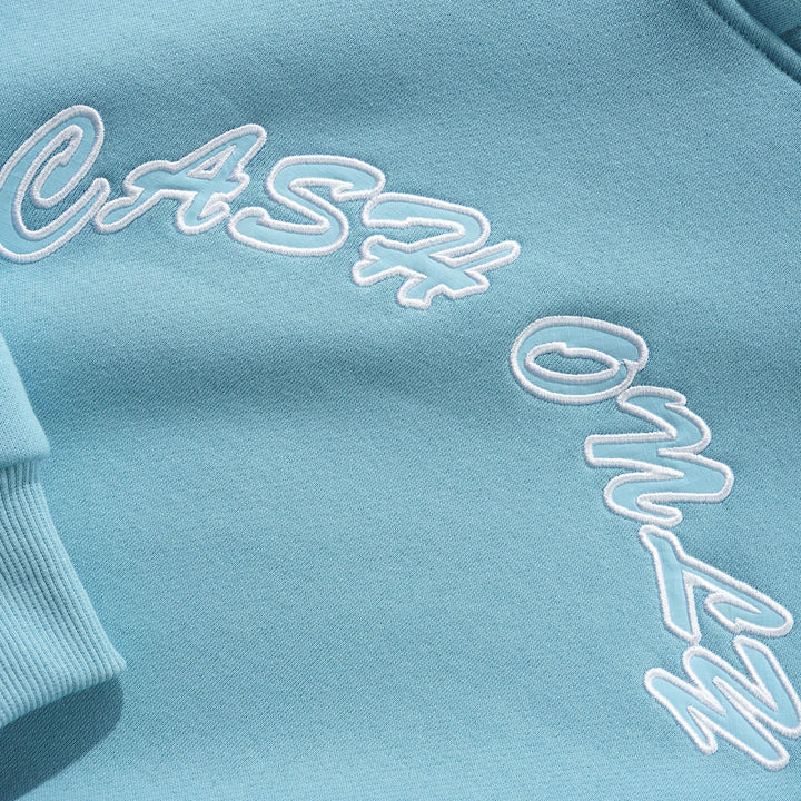 Ripstop Logo Applique Pullover Hood Sky