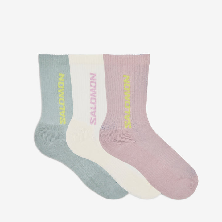 Everyday Crew 3-Pack Socks Ice Flow | Vanilla Cream | Lilac Ash Front