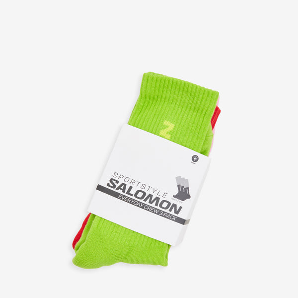 Everyday Crew 3-Pack Socks Flame Scarlet | Dark Citron | Fairy Tale Accessories