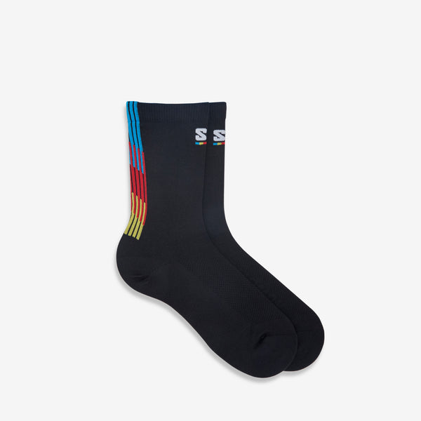 Pulse Race Flag Crew Socks Black Accessories