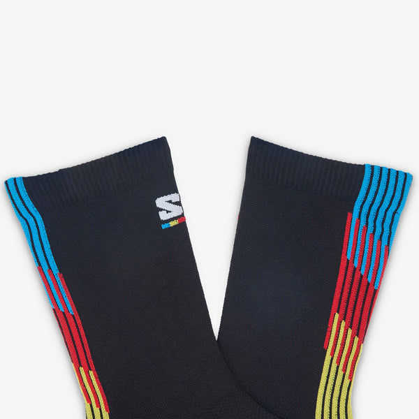 Pulse Race Flag Crew Socks Black Accessories