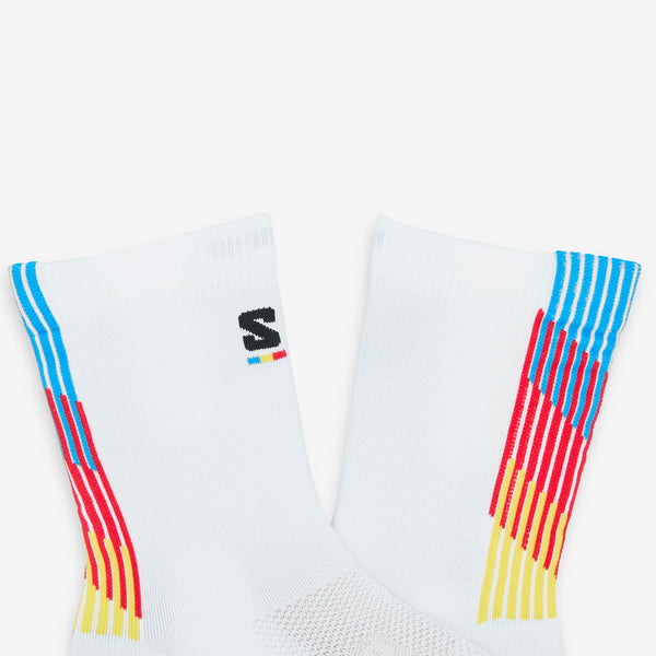 Pulse Race Flag Crew Socks White Accessories