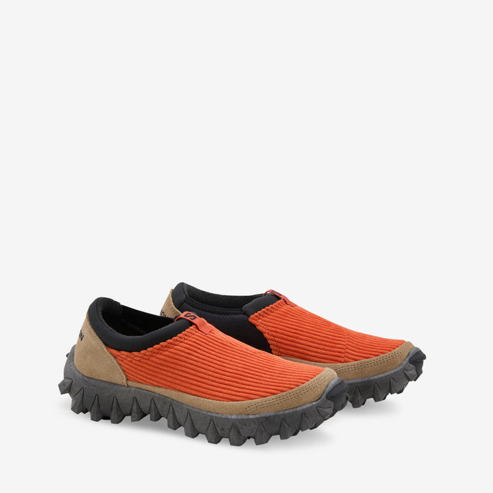 Snowclog Corduroy Burnt Ochre | Kelp | Black Front
