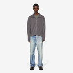 Shrunken Fullzip Worn Graphite Athletic Rib