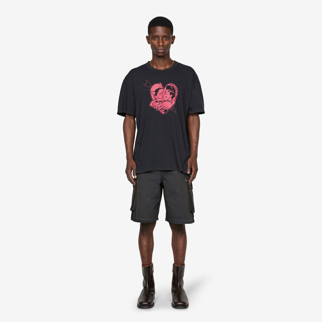 Loose T-Shirt Love Story Print Tees