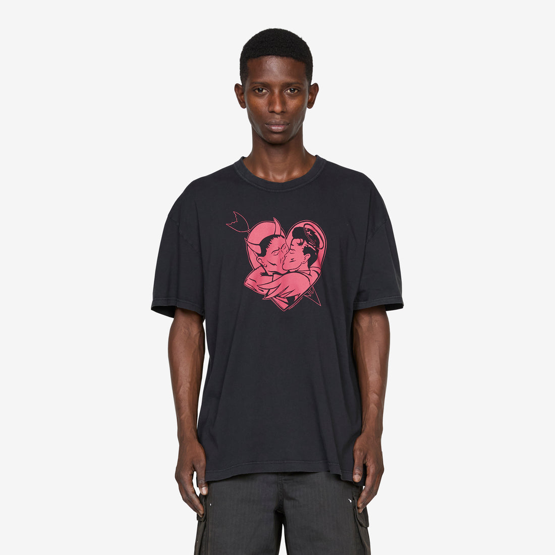 Loose T-Shirt Love Story Print Tees