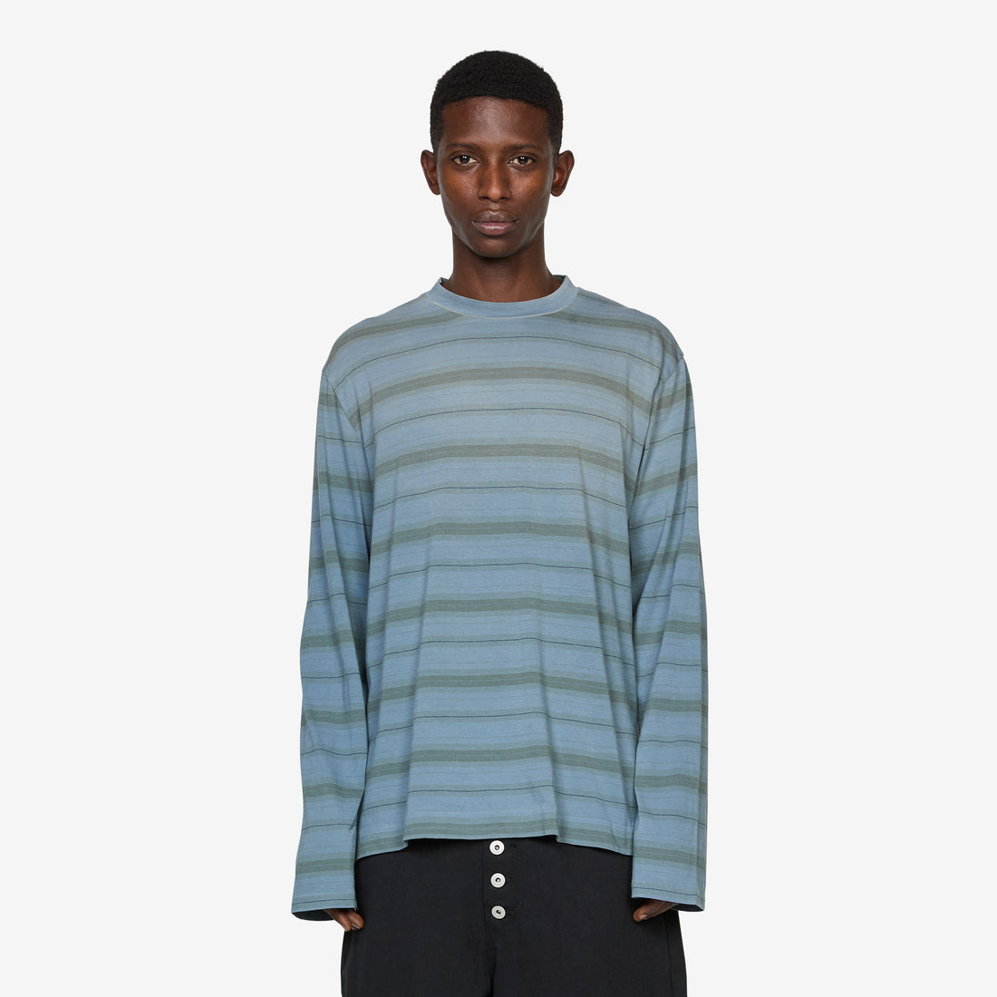 Box Longsleeve Spray Fade Ghost Stripe Tees