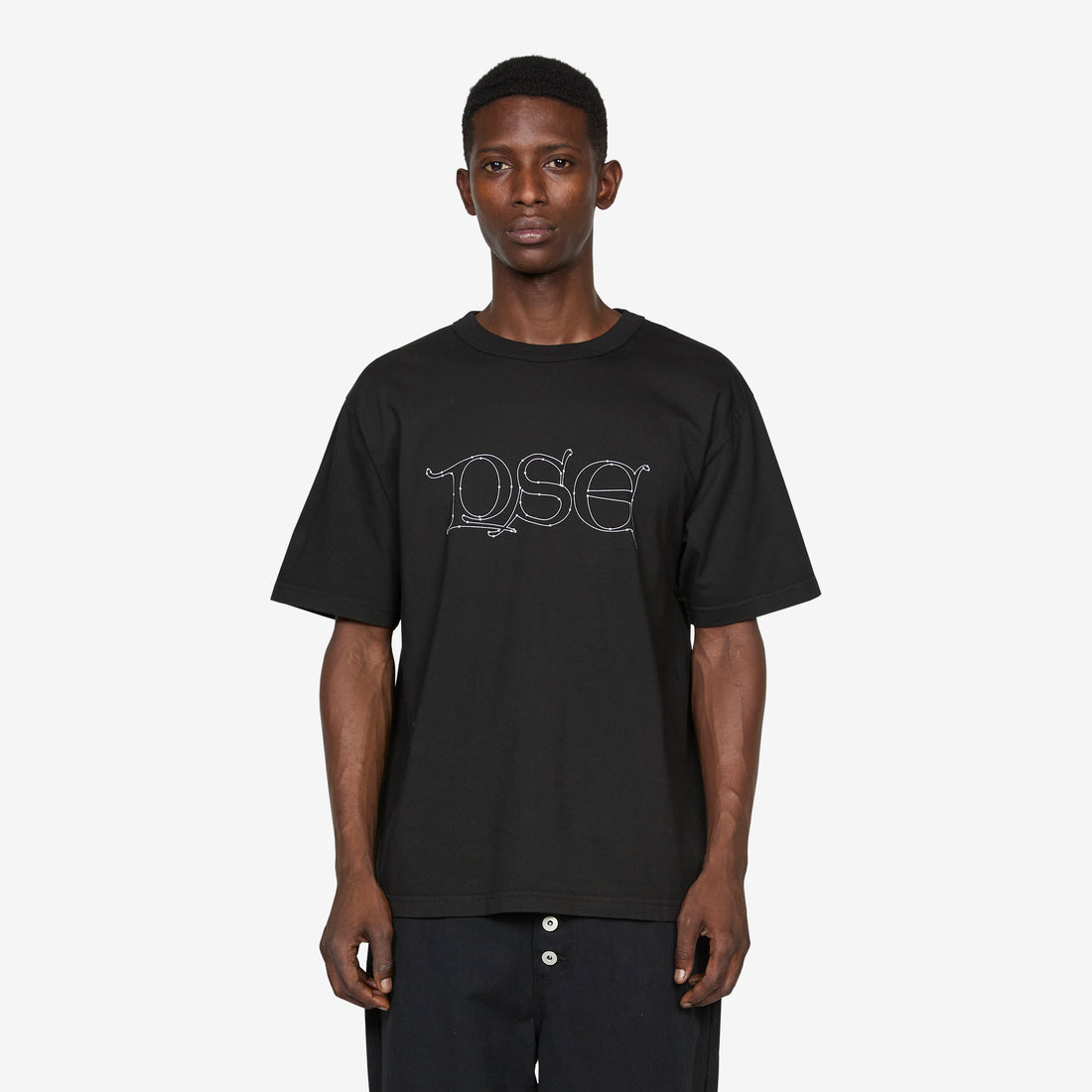 Gothic Logo T-Shirt Black Tees