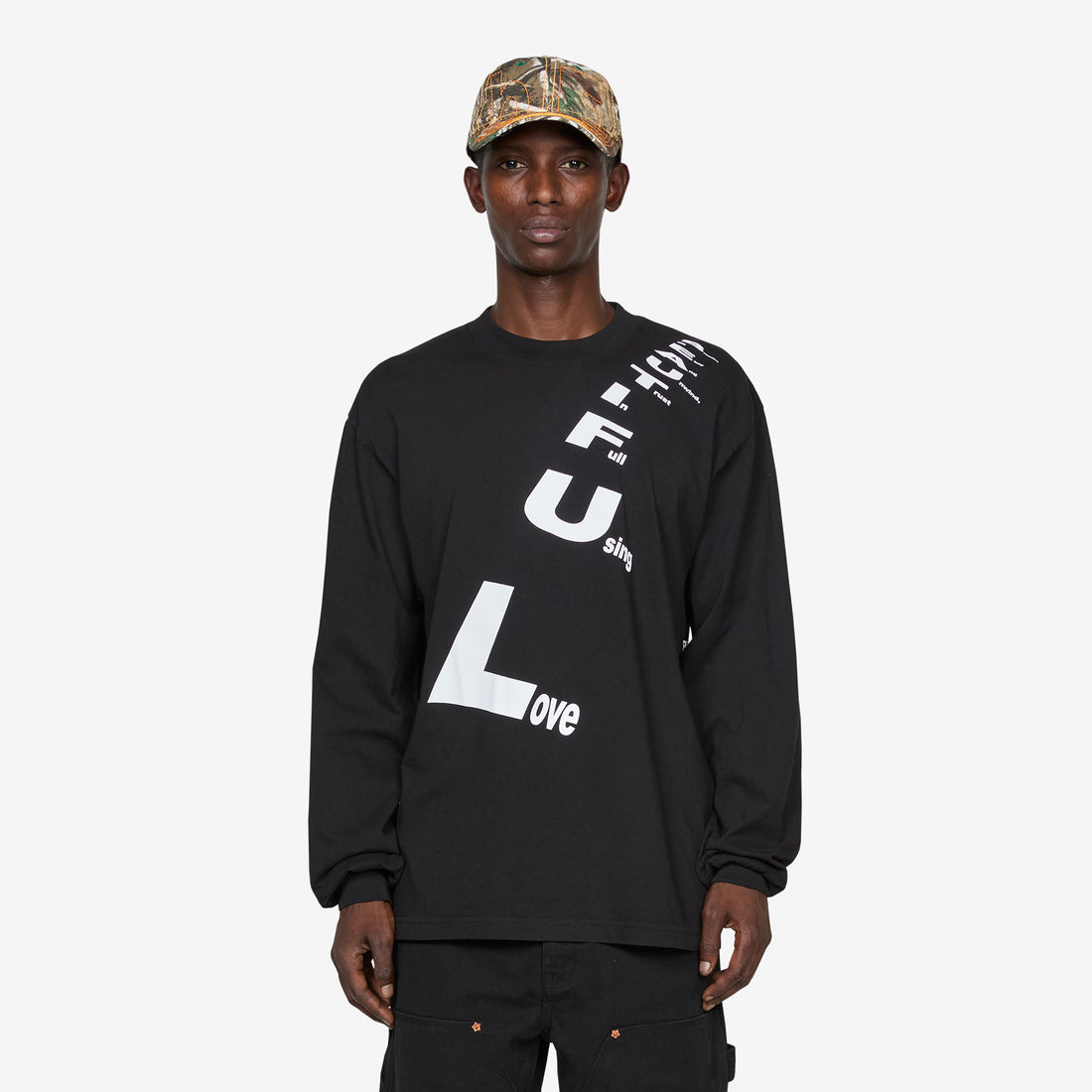 Poem Longsleeve T-Shirt Black Tees