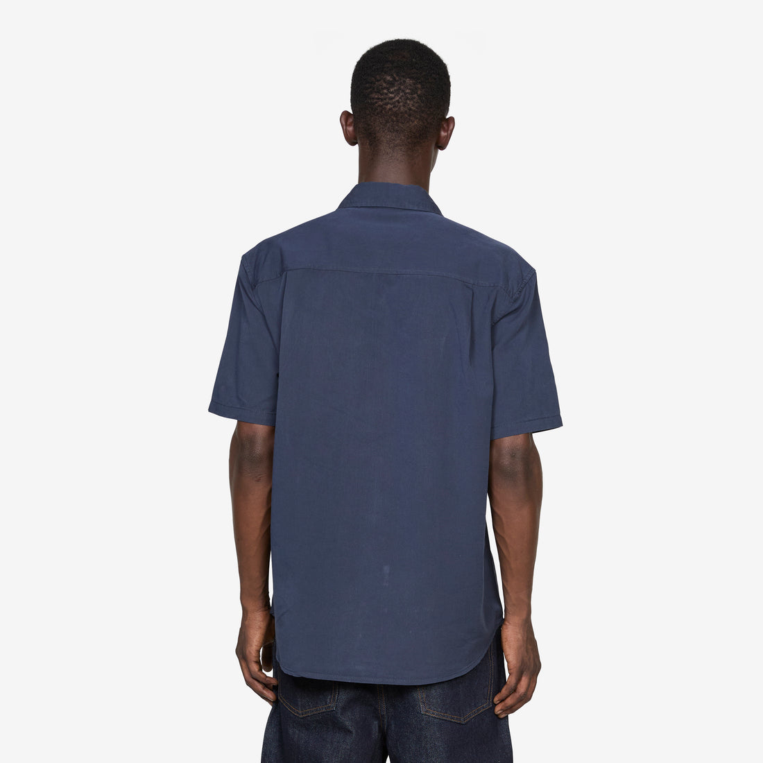 Cliff Short Sleeve Shirt Navy Shirts