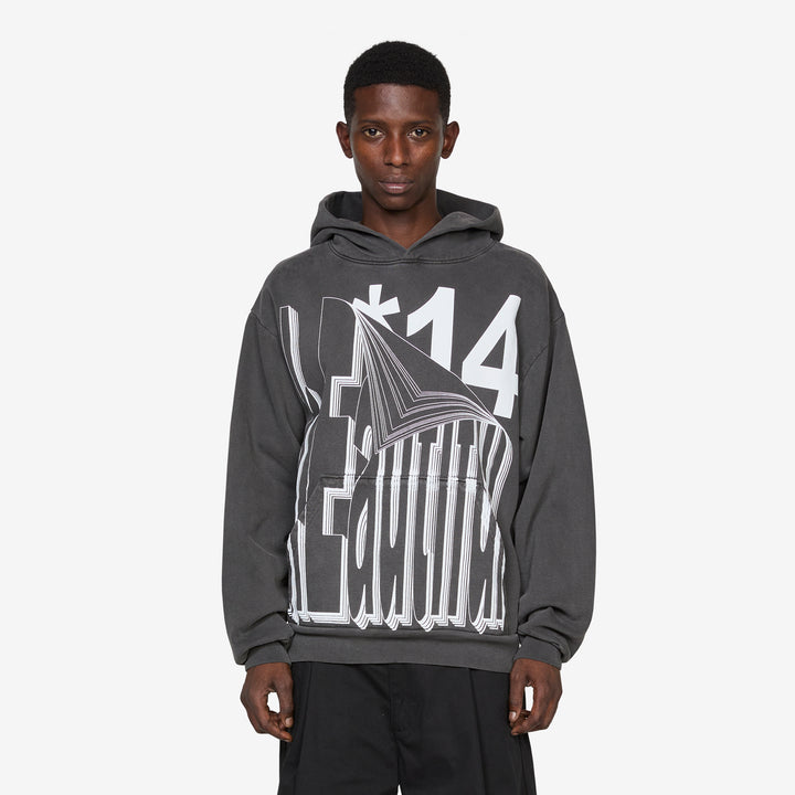 Flip Hoodie Vintage Black Front