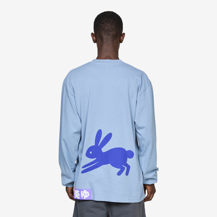 Rabbit Longsleeve T-Shirt Clear Blue