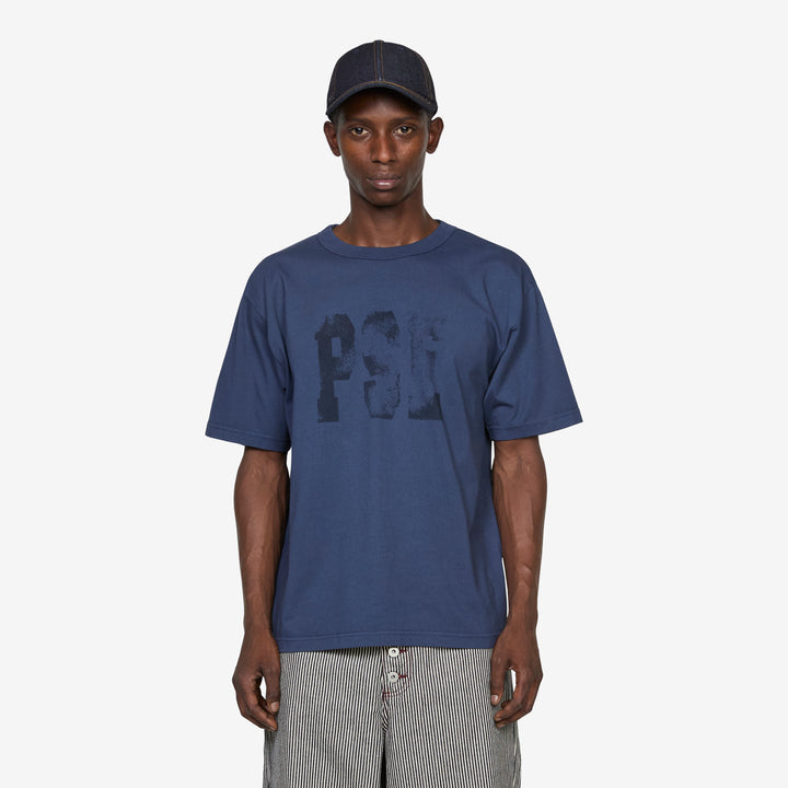 Boot T-Shirt Navy Front