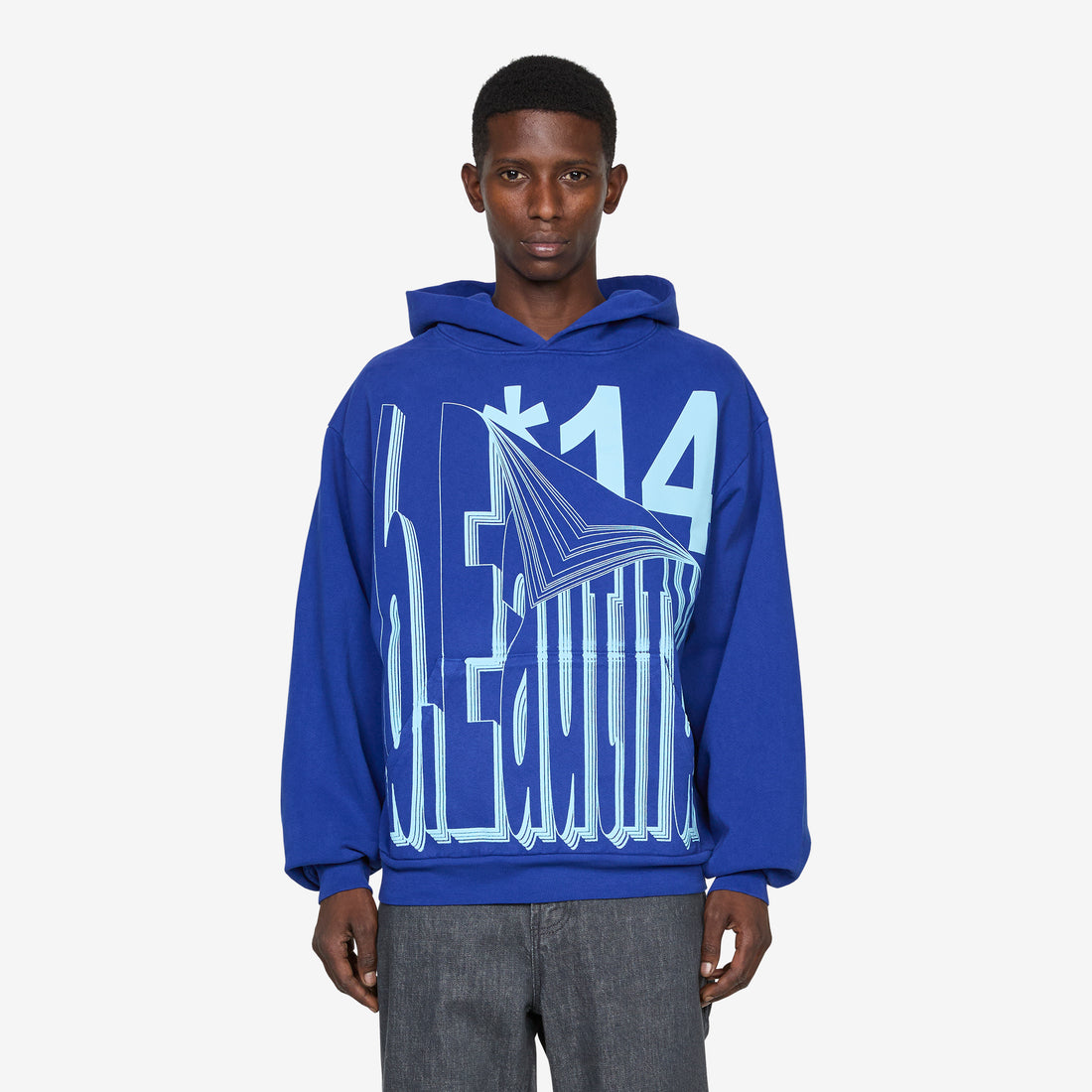 Flip Hoodie Cobalt Blue Jumpers