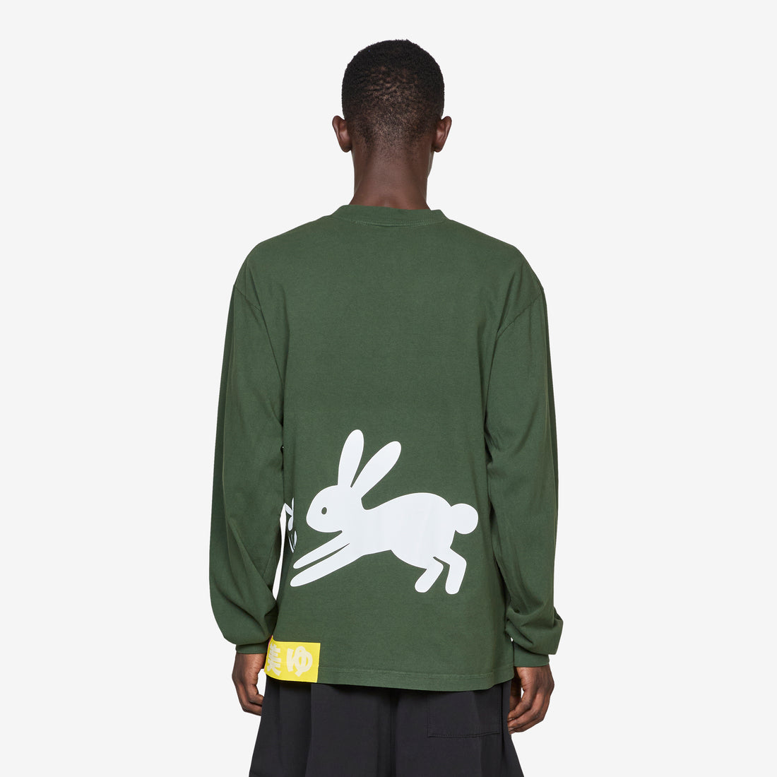 Rabbit Longsleeve T-Shirt Green Tees