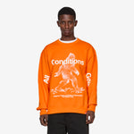 ACG 'Tuff Fleece' Therma-FIT Pullover Crew-Neck Sweatshirt Safety Orange