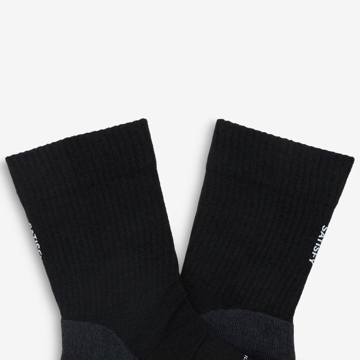 Merino Nylon Tube Socks Black