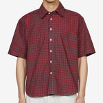 Short Sleeve Tartan Typewriter Shirt Red | Black | White