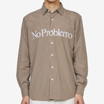 No Problemo Poplin Longsleeve Shirt Brown