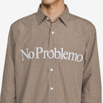 No Problemo Poplin Longsleeve Shirt Brown