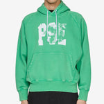 Raglan Drawstring Hoodie Vintage Green