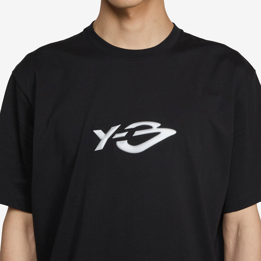 Y-3 Liquid Logo Short Sleeve T-Shirt Black Tees
